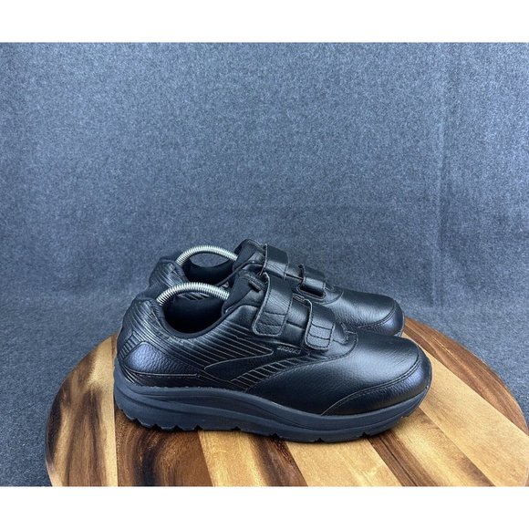 Brooks Women Addiction Walker V-Strap 2 Sneaker 11 Black Slip Resistant Work - Picture 1 of 12